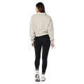 Back view of the PE NATION Tranquility Zip Sweat Washed Moonstruck Jumper, 26/27 Womens's model