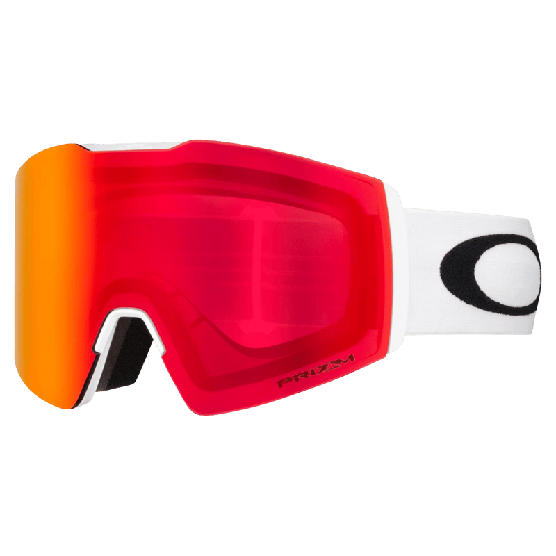 Main view of the Oakley Fall Line XL Goggles in Matte White, Prizm Torch lens, unisex model