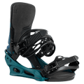 Main view of the Burton Cartel Bindings in Evergreen colourway, mens/unisex's model