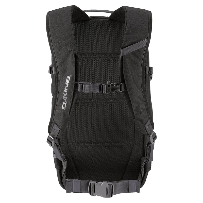 Back view of the Dakine Heli Pro 20L Backpack in BLACK colourway, unisex's model