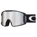 Main view of the Oakley Line Miner XL Goggles in Matte Black, Prizm Black lens, unisex model