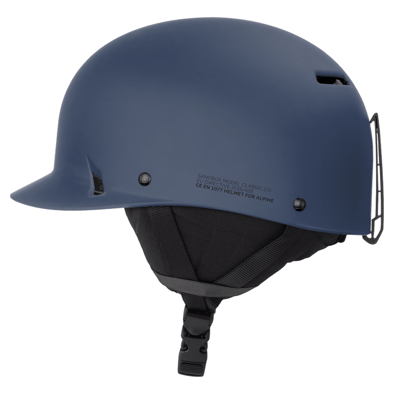 Side view of the Sanbox Classic 2.0 MIPS Helmet in Marine colourway, unisex's model