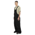 Side view of the Armada Sumpter 2L Bib in Black colourway, men's model