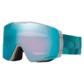 Main view of the Oakley Line Miner Pro XL Goggles in Blue Current, Prizm Sapphire and Argon lens, unisex model