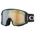 Main view of the Oakley Line Miner XL Goggles in Matte Black, Prizm Sage Gold lens, unisex model