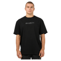 Main view of the St Goliath Hyperlink Tee in Black colourway, men's model