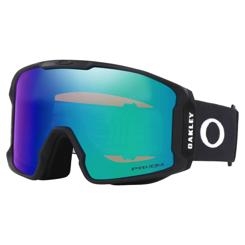 Main view of the Oakley Line Miner XL Goggles in Matte Black, Prizm Argon lens, unisex model
