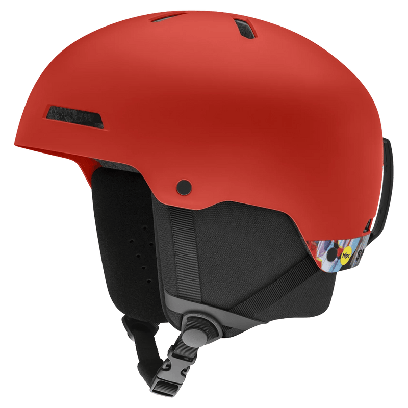 Main view of the Smith Rodeo Jr. MIPS Helmet in Matte Patrol Signals colourway, kids's model