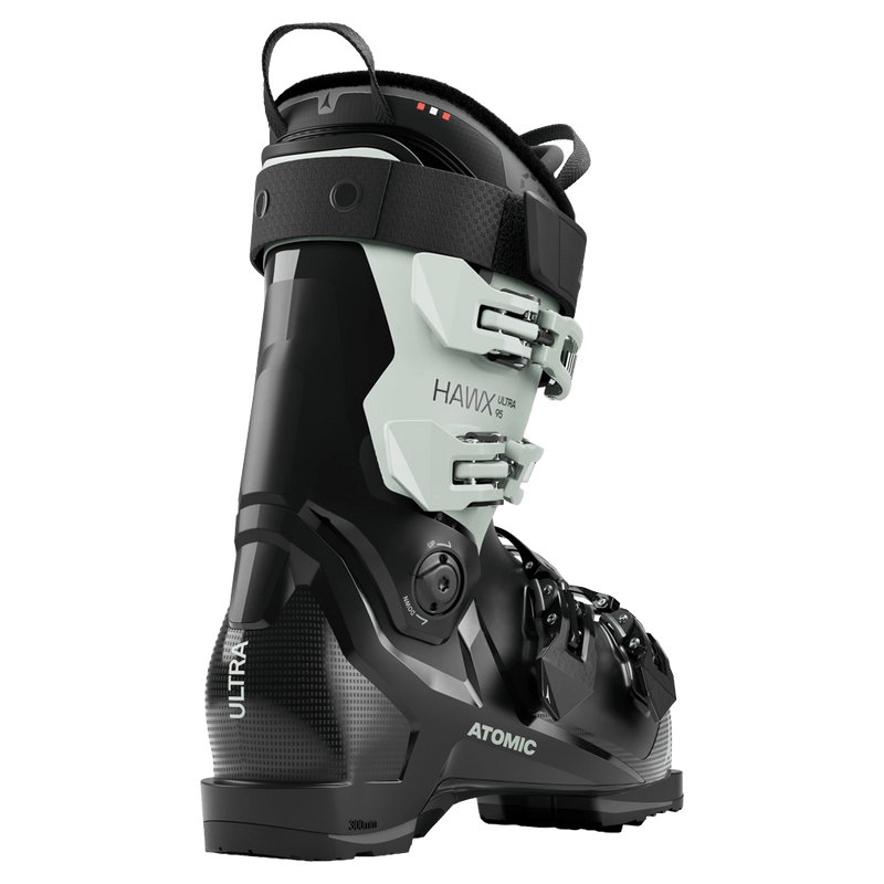 Rear view of the Atomic Hawx Ultra 95 Ski Boots - Womens in Sage