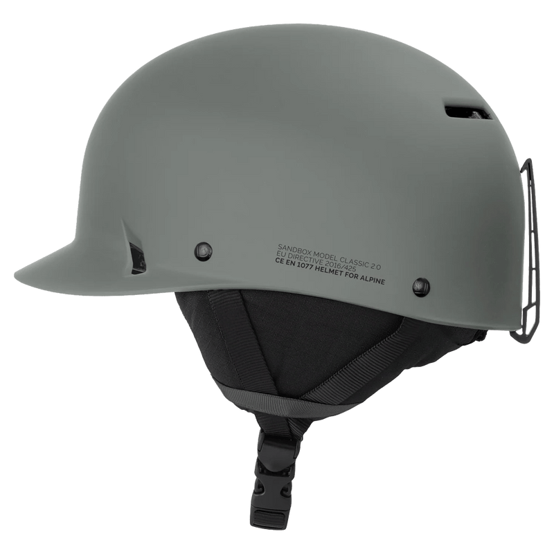 Side view of the Sanbox Classic 2.0 MIPS Helmet in Granite colourway, unisex's model