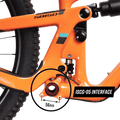 infographic view of the Funn Zippa Lite Chain Guide in Black colourway, unisex model