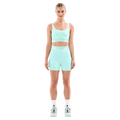Main view of the PE NATION Backcheck Bike Short Aqua Bottoms, 26/27 Womens's model