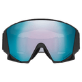 Front view of the Oakley Flow Scape XM Goggles in Matte Black, Prizm Sapphire and Iced lens, unisex model