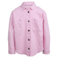 Main view of the Eve Girl Rosie Shacket in Pink colourway, kids's model