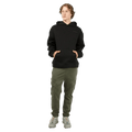 Full-body view of the St Goliath Sensor Hoodie in Black colourway, men's model