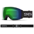 Smith I/O Mag XL Goggles with green mirrored lens, black frame, and black strap with white Smith branding.