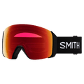 Main view of the Smith 4D MAG XL Goggles in Black, Photochromic Red Mirror lens, unisex model