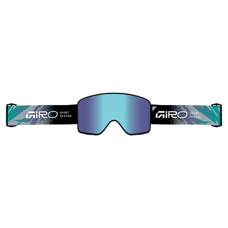 Strap view of the Giro Method II Goggles in Light Trench Sapphire, Royal lens, unisex model