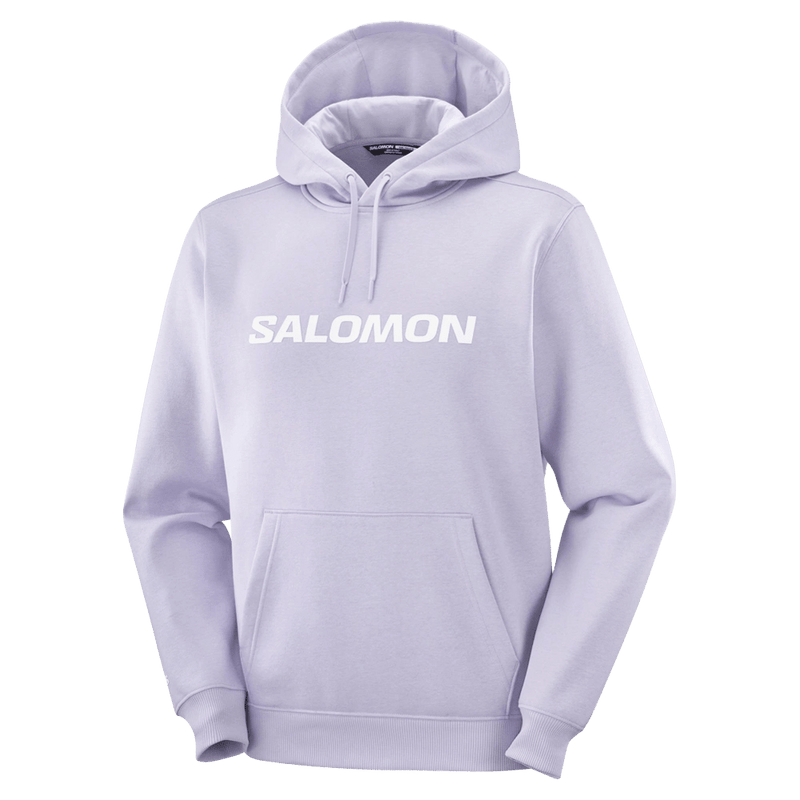 pRODUCT view of the Salomon 2026 Logo Hoodie in Cosmic Sky colourway