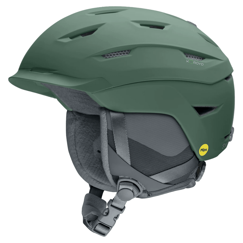 Main view of the Smith Liberty Mips Helmet in Matte Cactus colourway, unisex's model