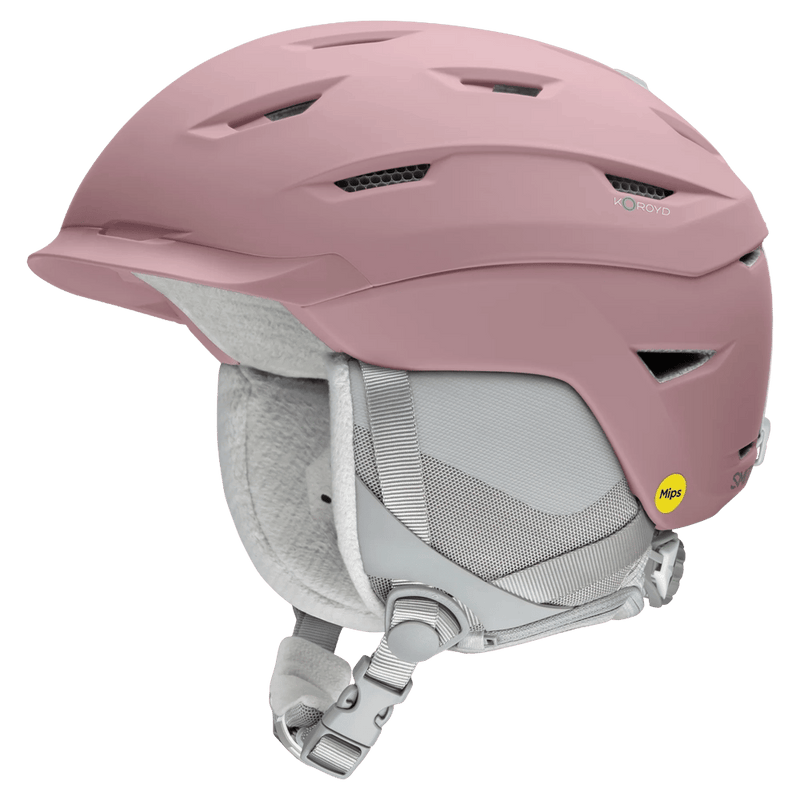 Main view of the Smith Liberty Mips Helmet in Matte Dusk colourway, unisex's model