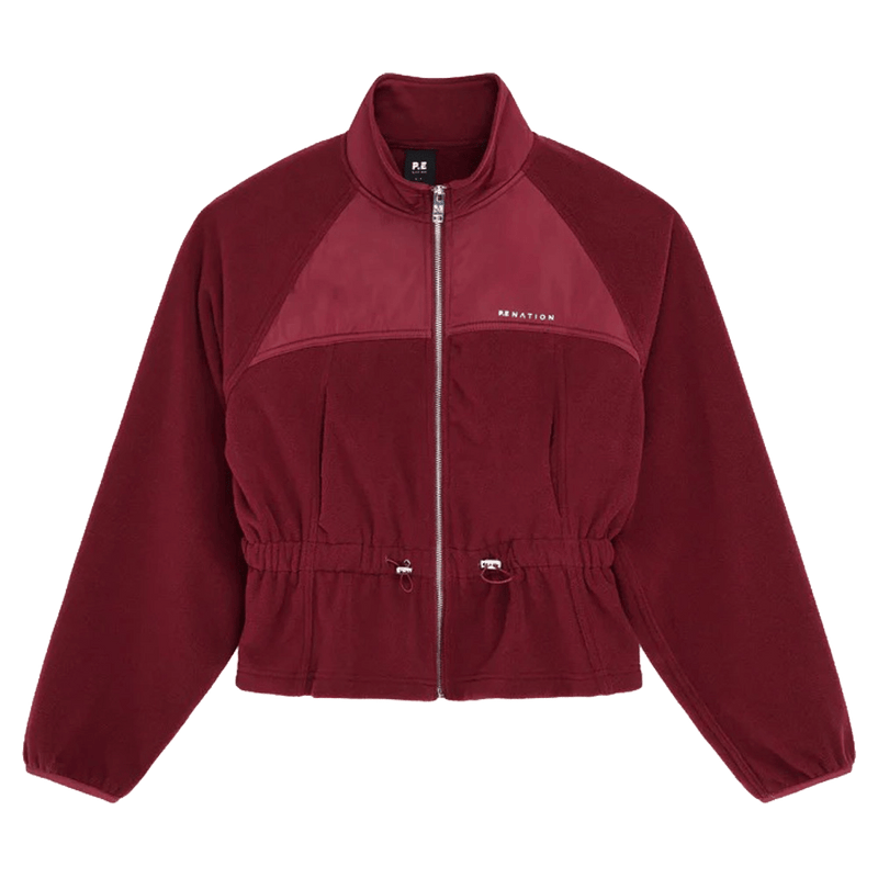 Solo view of the P.E NATION Form Cabernet Jacket, 26/27 Womens's model
