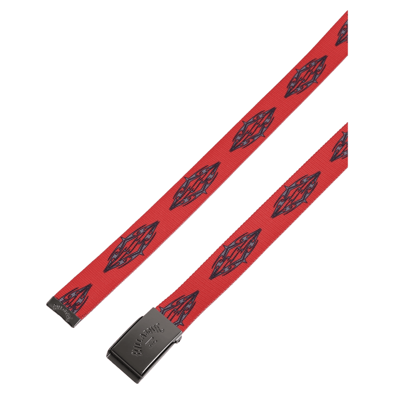 Full view of the Billabong Immortal Core Belt in Core Red
