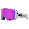 Main view of the Giro Method II Asian Fit Goggles in Stacked White, Pink lens, unisex model