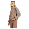 Side view of women wearing theBillabong Cool Times Crew - Womens
in Sweet earth