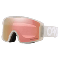 Main view of the Oakley Line Miner XM Goggles in Cool Grey, Prizm Rose Gold lens, unisex model