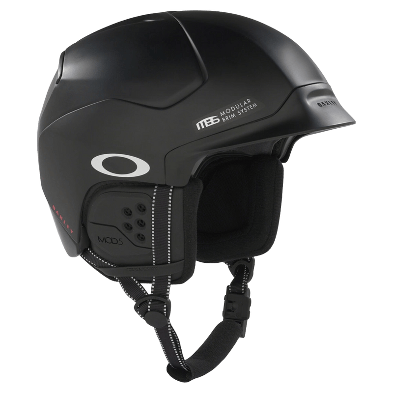 Front side view of the Oakley Mod 5 MIPS Helmet in Matte Black