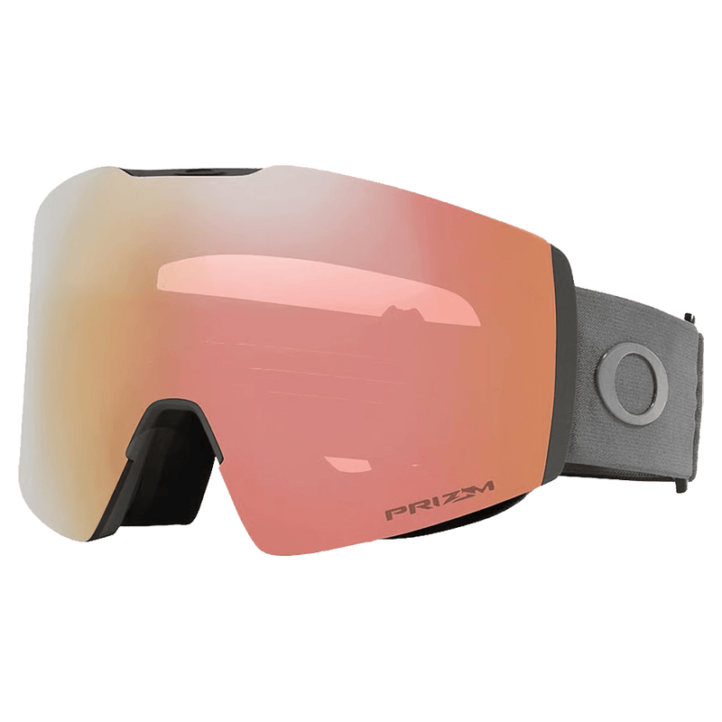 Main view of the Oakley Fall Line XL Goggles in Forged Iron, Prizm Rose Gold lens, unisex model