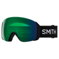 Main view of the Smith 4D MAG XL Goggles in Black, Everyday Green Mirror lens, unisex model