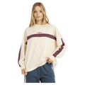 Front view of women wearing the Billabong Endless Ease Sweater in Salt Crystal