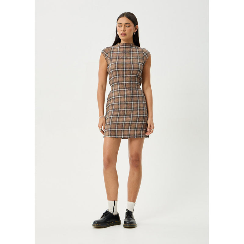 Afends Elodie Hemp Seersucker Mini Dress - Womens