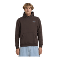 Front view of man wearing the Billabong Adiv Slant Pop Hoodie in Chocolate