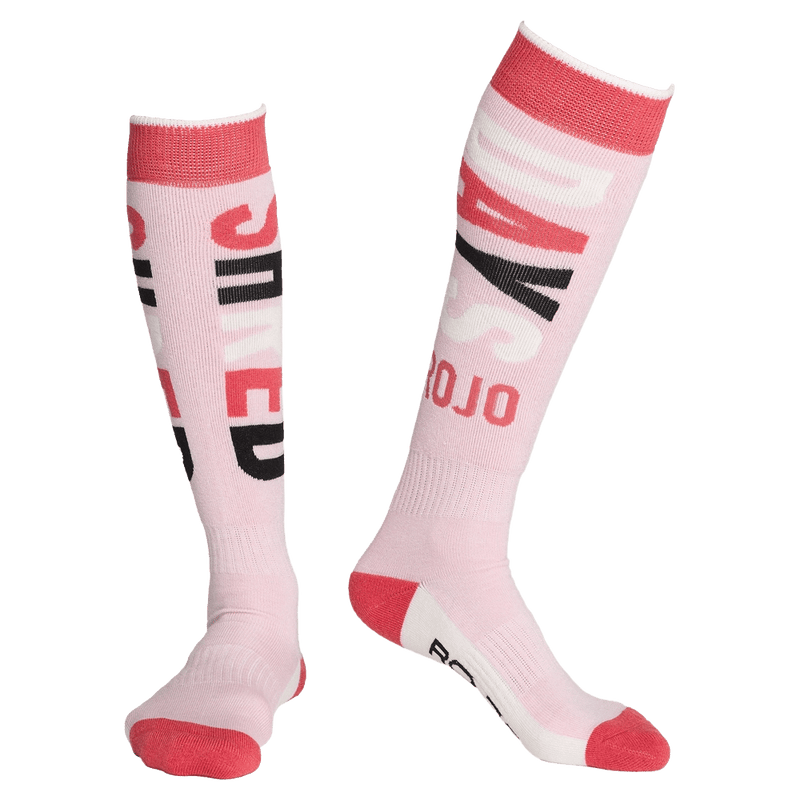 View of womens Rojo Shred Days Sock - in Pink-a-boo