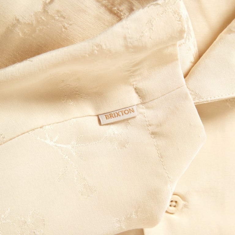 Silky S/S Jacquard Button Down Shirt - Womens