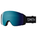 Main view of the Smith 4D MAG Goggles in Black, Sun Blue Mirror lens, unisex model
