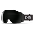 Main view of the Smith 4D MAG Goggles in Black, Sun Black lens, unisex model