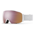 Main view of the Smith I/O Mag Goggles in White Vapor, Everyday Rose Gold Mirror lens, unisex model