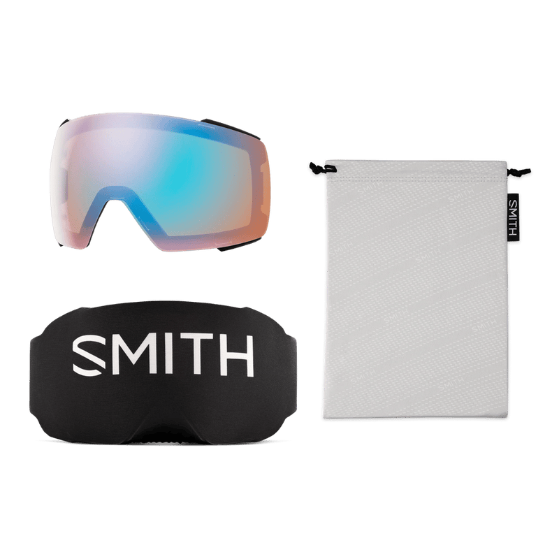 Accesories view of the Smith I/O Mag AF Goggles in Black, Photochromic Blue lens, unisex model