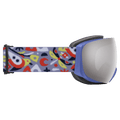 Side view of the Smith IO Mag S Goggles in Stevie Shao Artist Series, ChromaPop Sun Platinum Mirror lens, unisex model