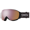 Main view of the Smith IO Mag S Goggles in Black, ChromaPop Everyday Rose Gold Mirror lens, unisex model