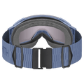 Back view of the Smith I/O Mag XL Low Bridge Goggles in Granite Blue, ChromaPop Everyday Blue Mirror lens, unisex model