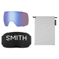 Spare lens view of the Smith I/O Mag XL Low Bridge Goggles in Granite Blue, ChromaPop Everyday Blue Mirror lens, unisex model