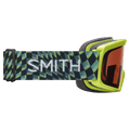 Side view of the Smith Rascal Goggles in Electric Lime Left Turn, RC36 lens, kids model