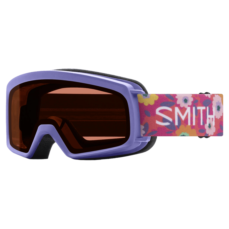 Main view of the Smith Rascal Goggles in Futura Flower Power, RC36 lens, kids model