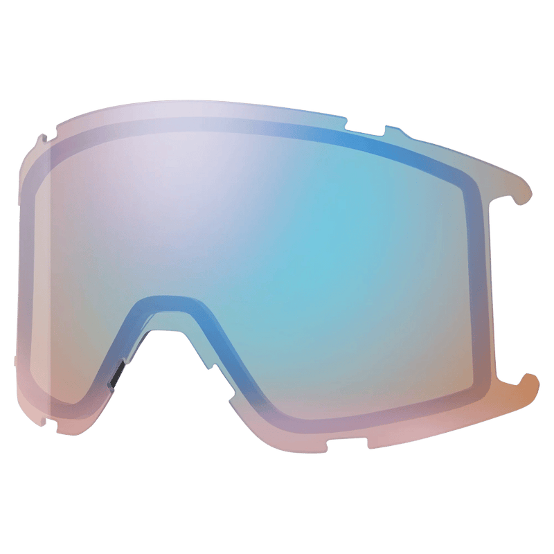 Main view of the Smith Squad S Replacement Lens, ChromaPop Storm Blue Sensor Mirror