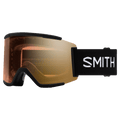 Main view of the Smith Squad XL Goggles in Black, ChromaPop Pro Photochromic GoldMirror lens, unisex model
